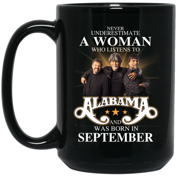 A Woman Who Listens To Alabama And Was Born In September Mug