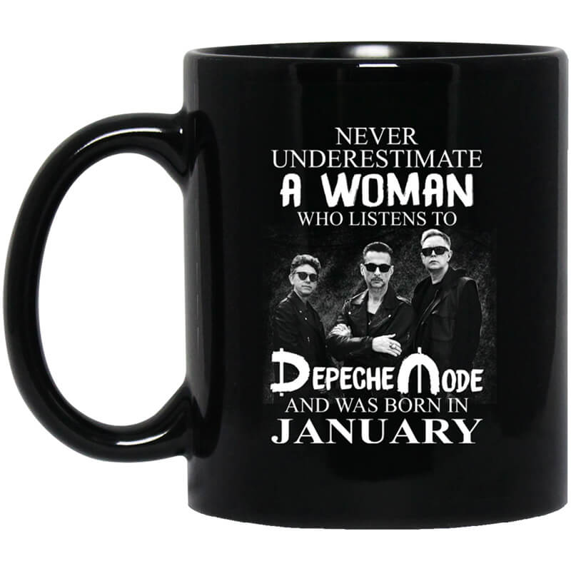 A Woman Who Listens To Depeche Mode And Was Born In January Mug A Woman Who Listens To Depeche Mode And Was Born In January Mug
