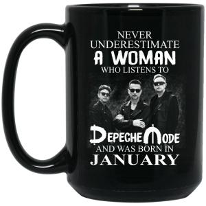 A Woman Who Listens To Depeche Mode And Was Born In January Mug