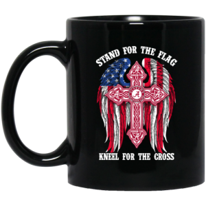 Alabama Crimson Tide Stand For The Flag Kneel For The Cross Mug 3