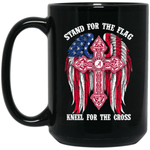 Alabama Crimson Tide Stand For The Flag Kneel For The Cross Mug 4