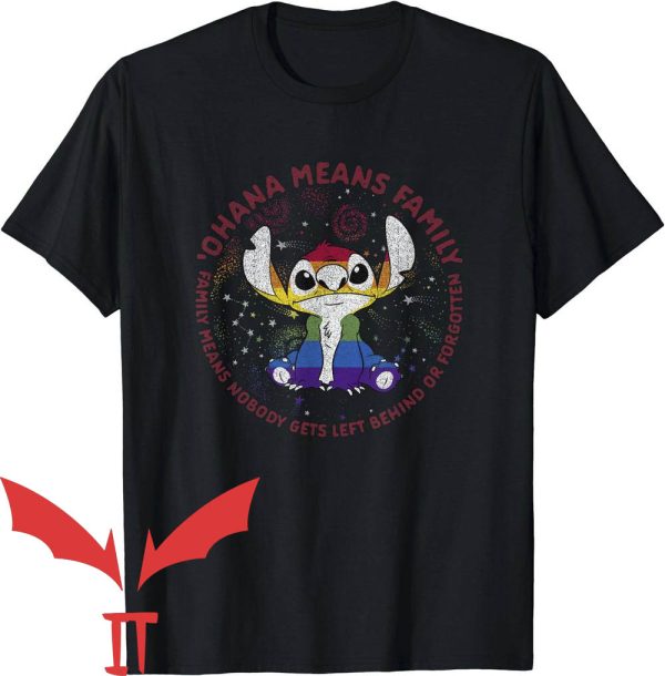 Ally Pride T-Shirt Disney Lilo And Stich Ohana Pride