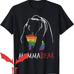 Ally Pride T-Shirt Rainbow Mama Bear Hug Love Support