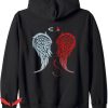 Angel Wing Hoodie Half Angel Devil Wings Halloween Trending