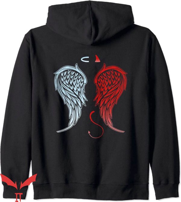 Angel Wing Hoodie Half Angel Devil Wings Halloween Trending