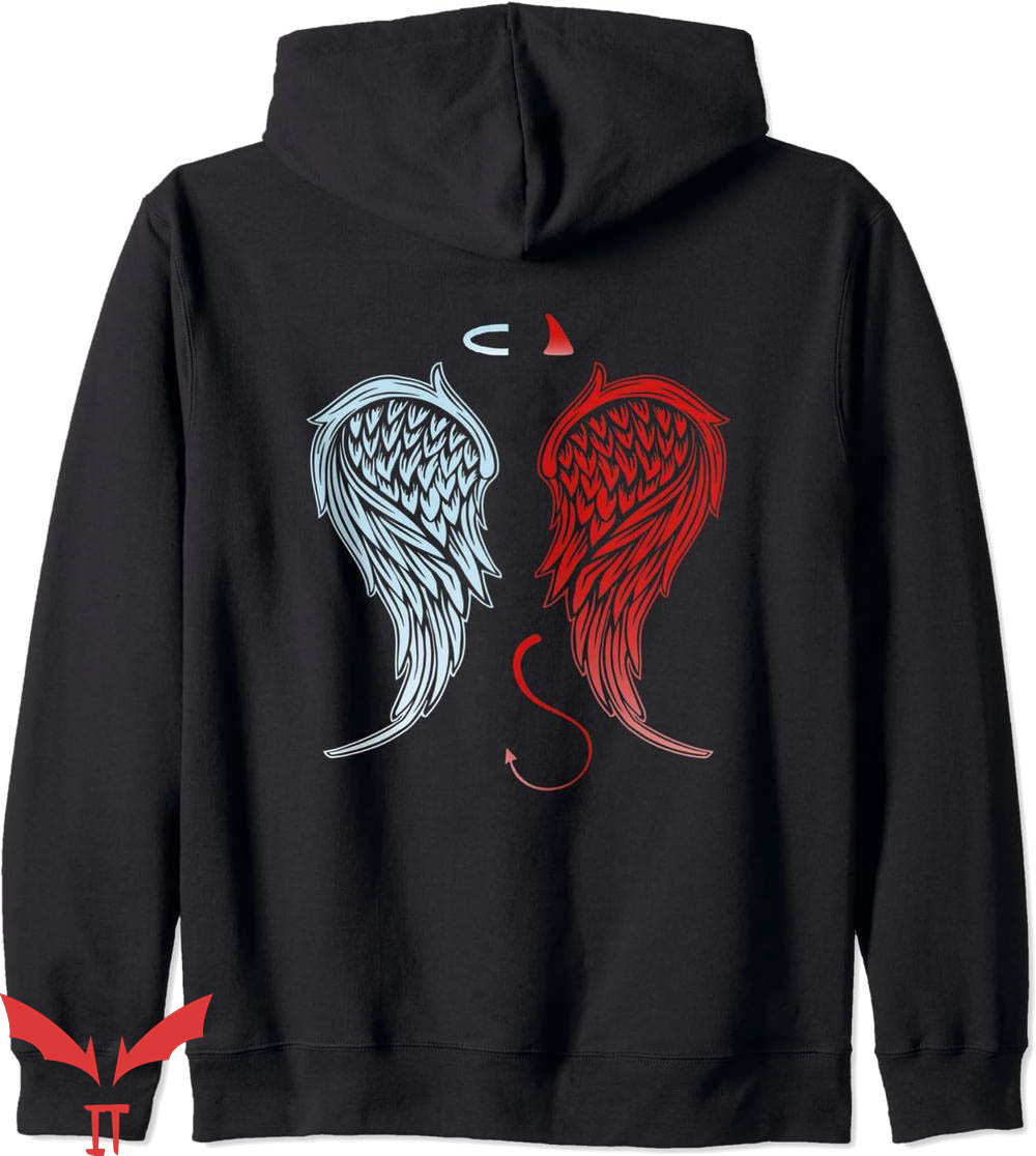 Angel Wing Hoodie Half Angel Devil Wings Halloween Trending Angel Wing Hoodie Half Angel Devil Wings Halloween Trending