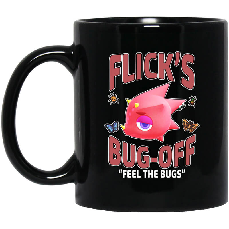 Animal Crossing Flick's Bug-Off Feel The Bugs Mug Animal Crossing Flick's Bug-Off Feel The Bugs Mug