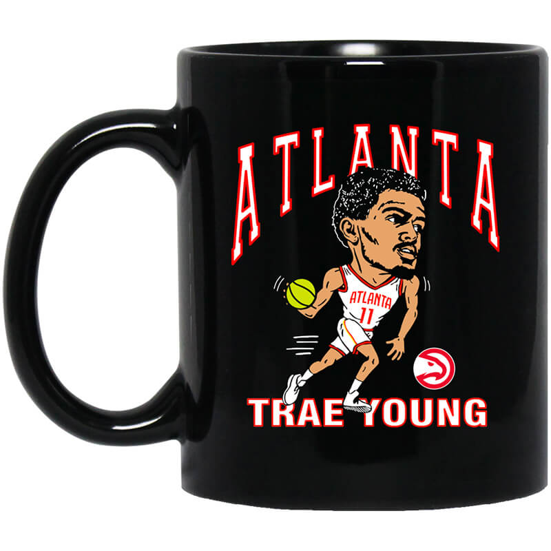 Atlanta Trae Young Hawks Caricature Mug Atlanta Trae Young Hawks Caricature Mug