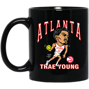 Atlanta Trae Young Hawks Caricature Mug 3