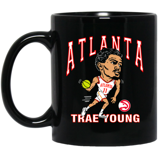 Atlanta Trae Young Hawks Caricature Mug Atlanta Trae Young Hawks Caricature Mug