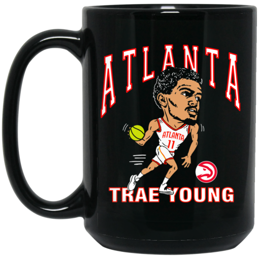 Atlanta Trae Young Hawks Caricature Mug Atlanta Trae Young Hawks Caricature Mug