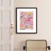 Aura Retro Grainy Gradient Poster