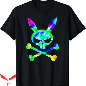 Bad Bunny T-Shirt Scary Skull And Crossbones Tie Dye