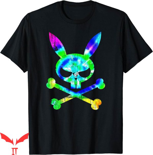 Bad Bunny T-Shirt Scary Skull And Crossbones Tie Dye