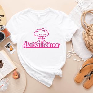 Barbenheimer T-Shirt Pink Birthday Movie Vintage Y2k