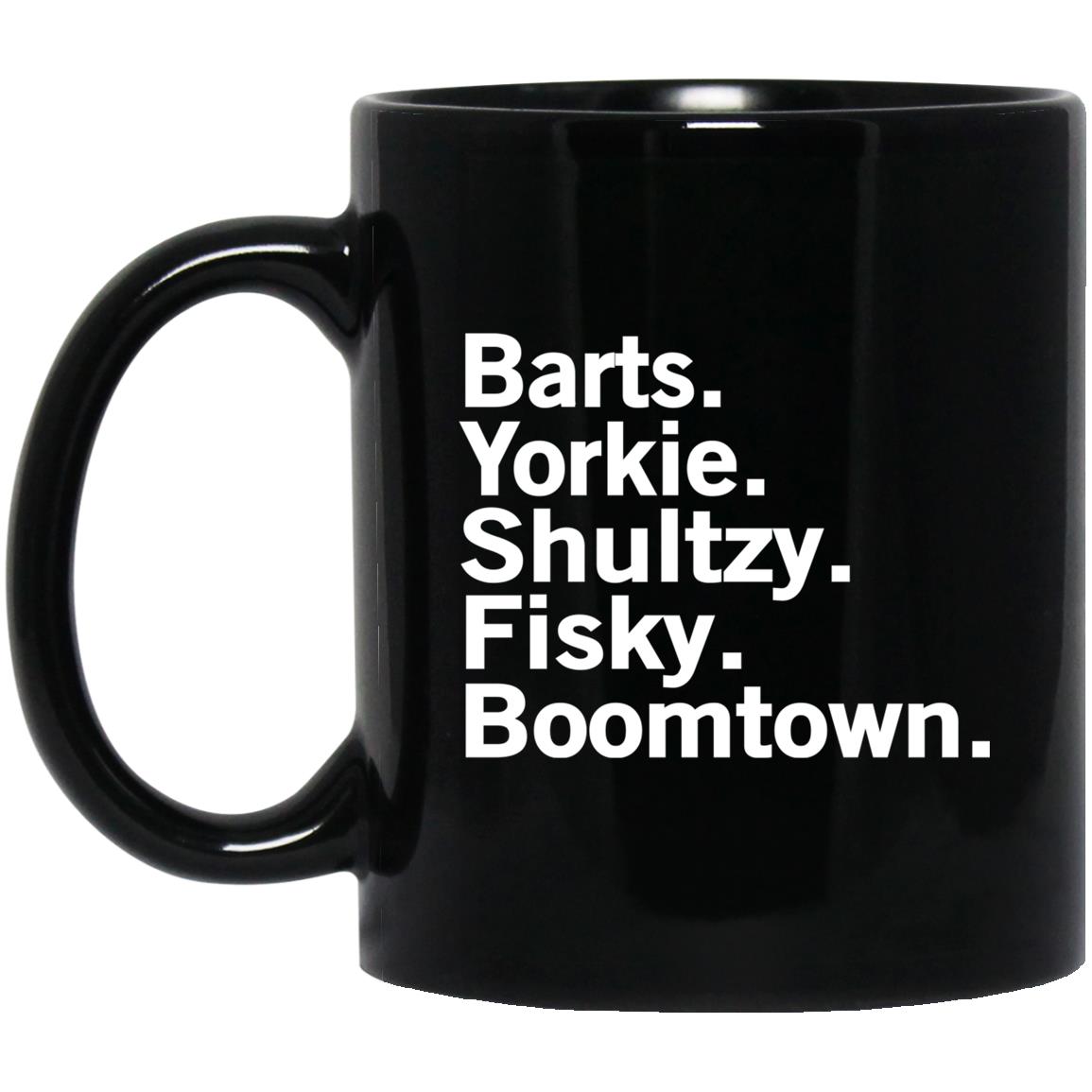 Barts Yorkie Shultzy Fisky Boomtown Mug Barts Yorkie Shultzy Fisky Boomtown Mug
