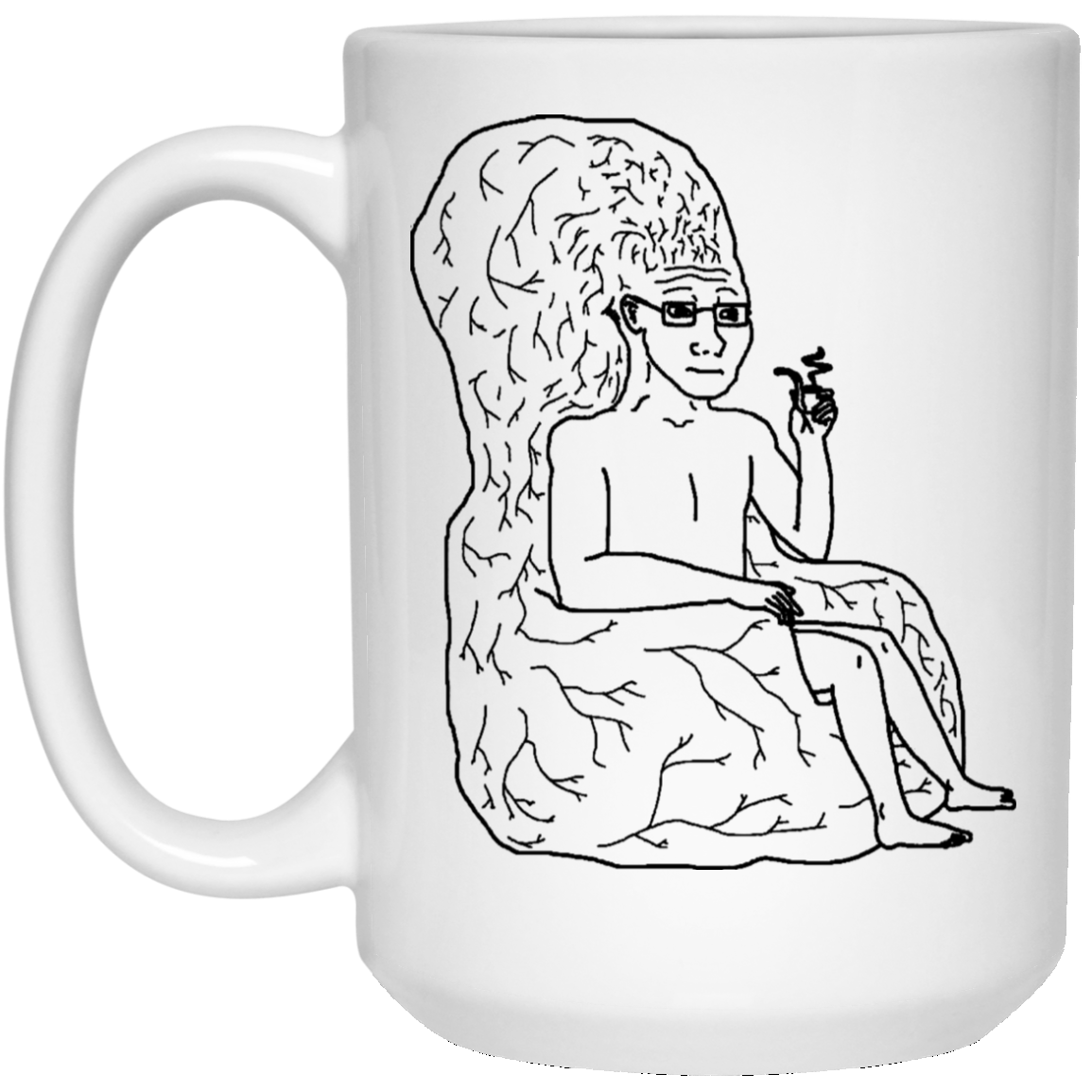 Big Brain Wojak Mug Big Brain Wojak Mug