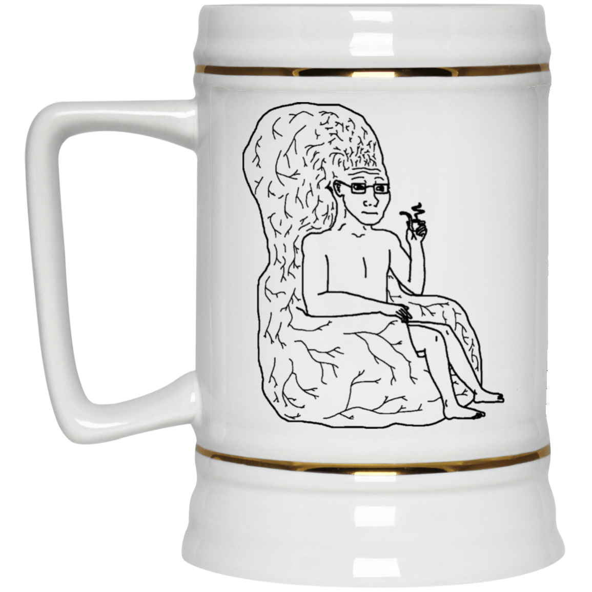 Big Brain Wojak Mug Big Brain Wojak Mug