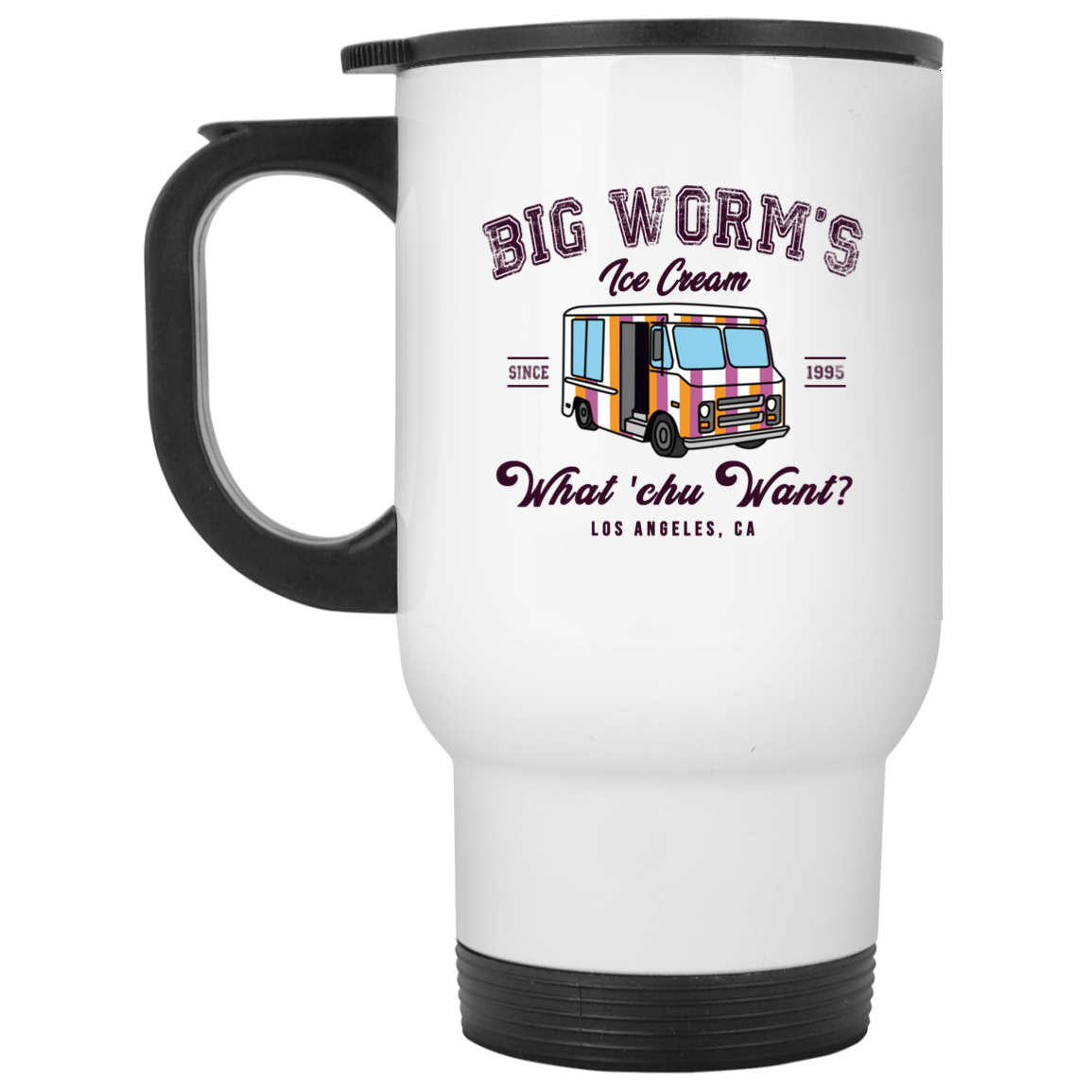 Big Worm’s Ice Cream What ‘chu Want White Mug Big Worm’s Ice Cream What ‘chu Want White Mug