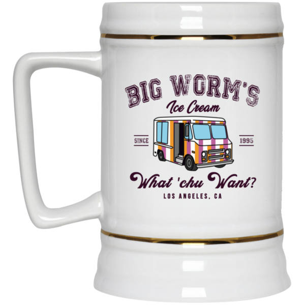 Big Worm’s Ice Cream What ‘chu Want White Mug