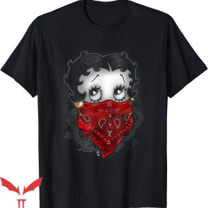 Black Betty Boop T-Shirt Bandana And Roses T-Shirt Trending