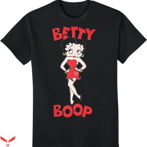 Black Betty Boop T-Shirt Basic Classis Logo Tee Trending