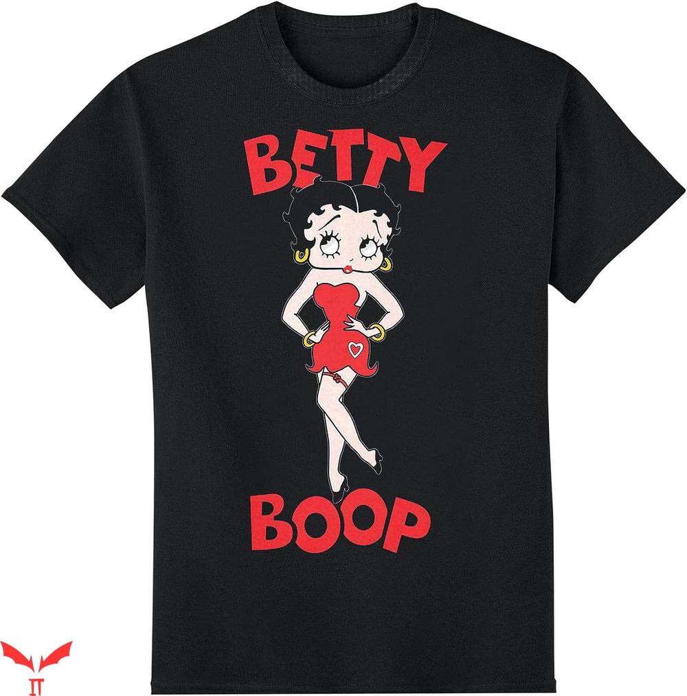 Black Betty Boop T-Shirt Basic Classis Logo Tee Trending Black Betty Boop T-Shirt Basic Classis Logo Tee Trending