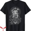 Black Betty Boop T-Shirt Betty Boop Fashion Roses T-Shirt