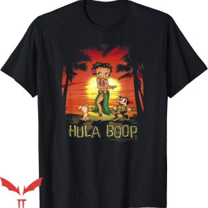 Black Betty Boop T-Shirt Betty Boop Hulaboop Tee Shirt