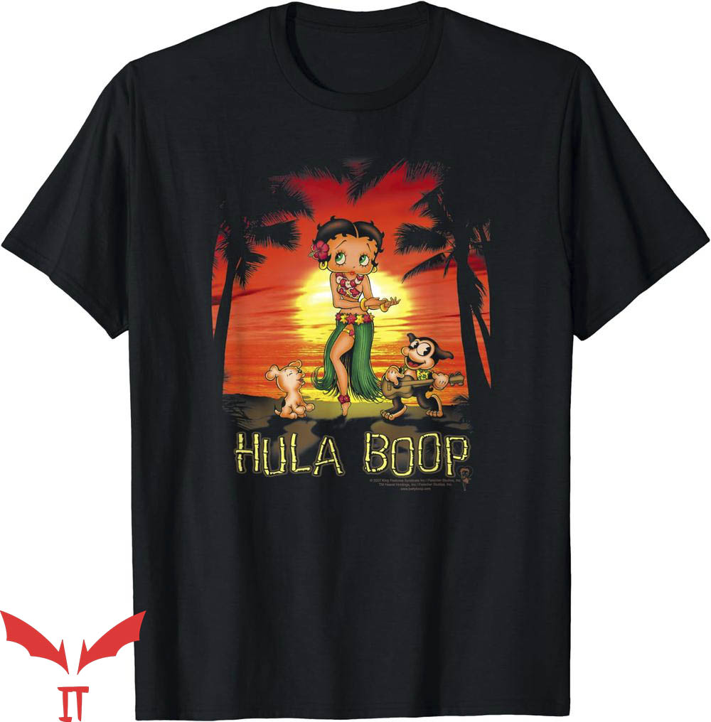 Black Betty Boop T-Shirt Betty Boop Hulaboop Tee Shirt Black Betty Boop T-Shirt Betty Boop Hulaboop Tee Shirt