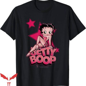 Black Betty Boop T-Shirt Betty Boop Sexy Star T-Shirt