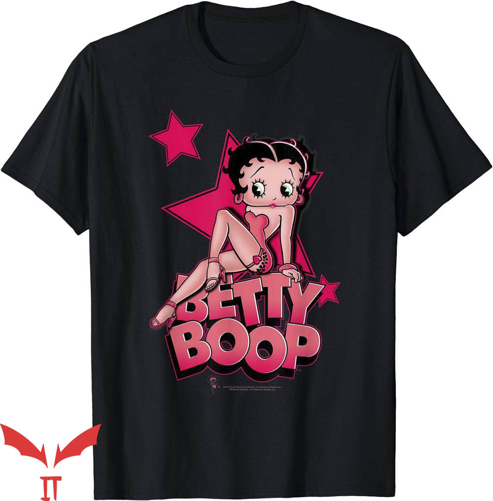 Black Betty Boop T-Shirt Betty Boop Sexy Star T-Shirt Black Betty Boop T-Shirt Betty Boop Sexy Star T-Shirt