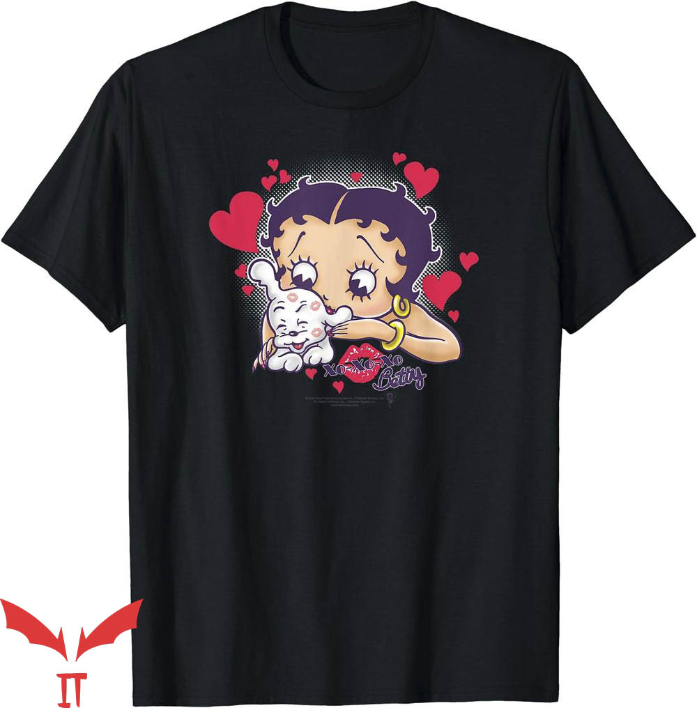 Black Betty Boop T-Shirt Puppy Love T-Shirt Trending Black Betty Boop T-Shirt Puppy Love T-Shirt Trending