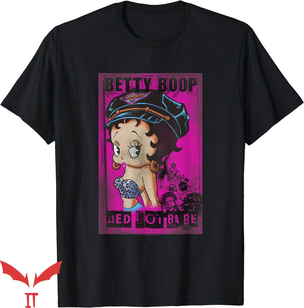 Black Betty Boop T-Shirt Red Hot Biker Betty Shirt Trending Black Betty Boop T-Shirt Red Hot Biker Betty Shirt Trending