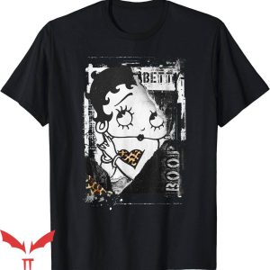 Black Betty Boop T-Shirt Rock Vintage Stamp Poster Trending