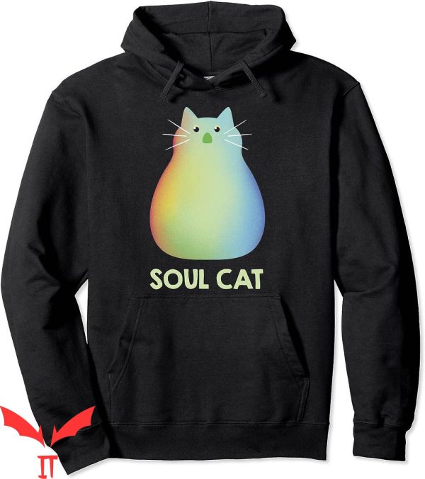 Blue Souls Hoodie Disney Pixar Soul Cat Portrait Retro