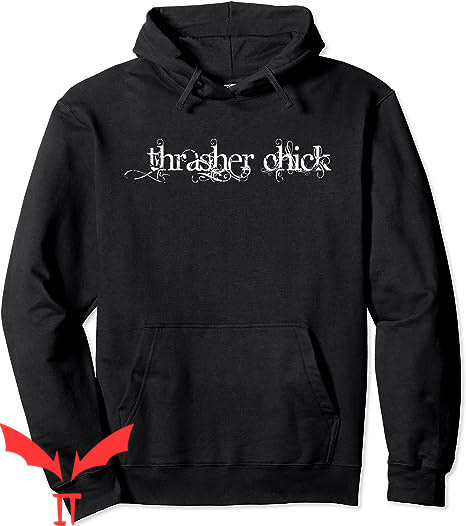 Blue Trasher Hoodie Thrasher Chick Pullover Hoodie Blue Trasher Hoodie Thrasher Chick Pullover Hoodie