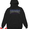 Blue Trasher Hoodie Thrasher Godzilla Charred Hoodie