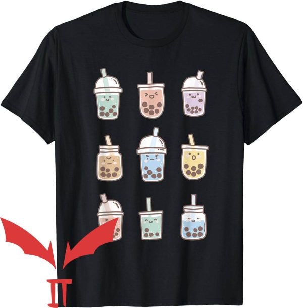 Boba Tea T-Shirt Anime Bubble Tea Pastel