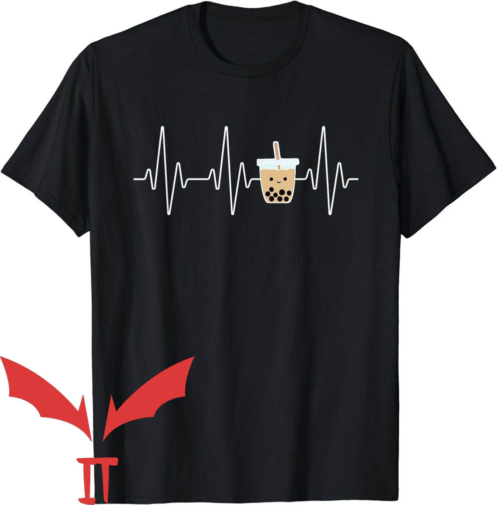 Boba Tea T-Shirt Heartbeat Bubble Tea Boba Tea T-Shirt Heartbeat Bubble Tea