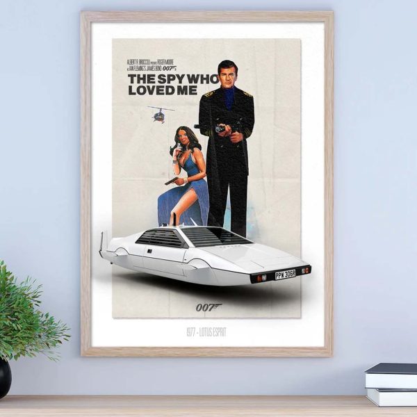 Bond Car The Spy Who Loved Me Poster
