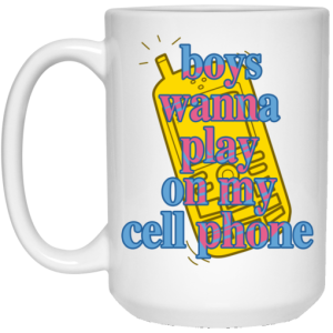 Boy Wanna Play On My Cell Phone Brockhampton White Mug 4