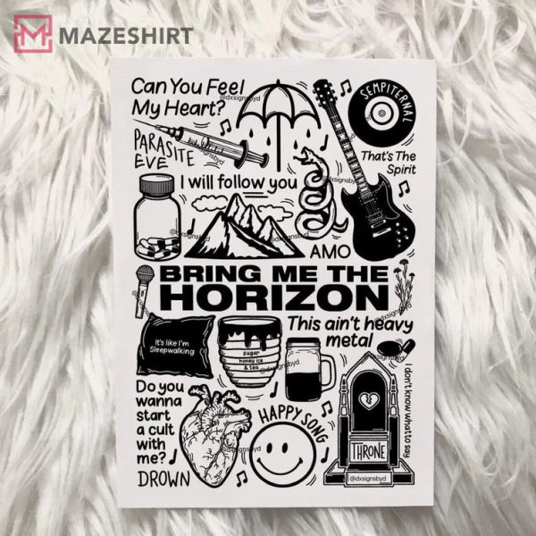 Bring Me the Horizon Rock Band Full Tracklist Poster