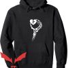 Broken Heart Hoodie Skeleton Hand Holding Broken Heart