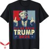 Buck Fiden T-Shirt I Be Back Trump Middle Finger T-Shirt