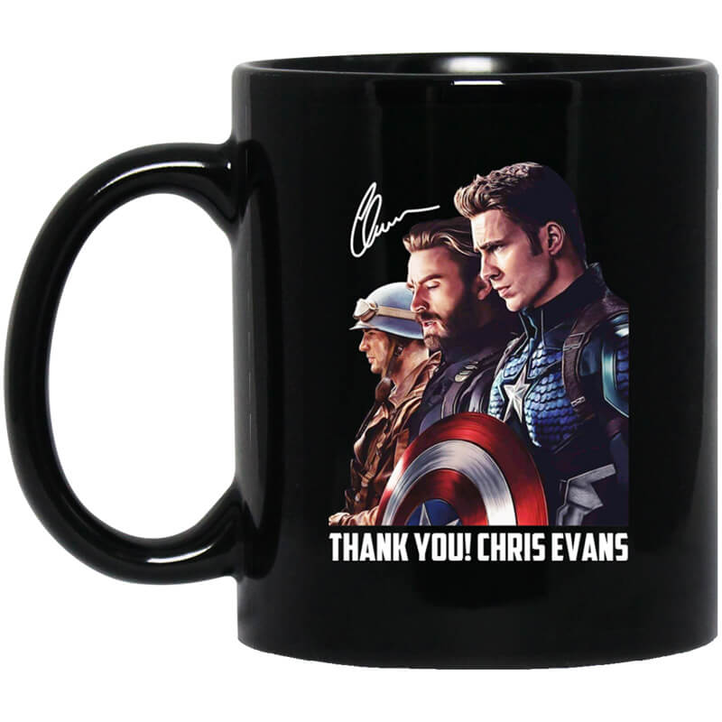 Captain America Thank You Chris Evans Signature Mug Captain America Thank You Chris Evans Signature Mug