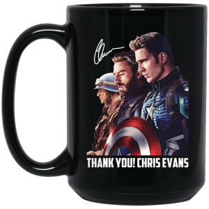 Captain America Thank You Chris Evans Signature Mug