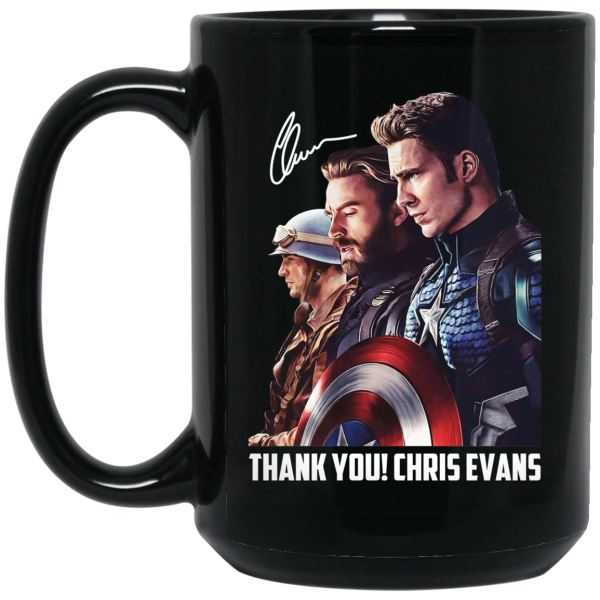 Captain America Thank You Chris Evans Signature Mug