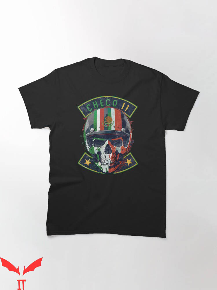 Checo Perez T-shirt Checo 11 Mexico Skull T-shirt