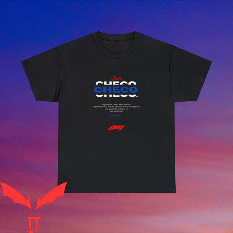 Checo Perez T-shirt Red Bull Racing F1 T-shirt
